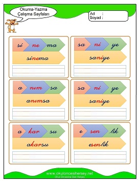 s sesi Grubu Çalışma Sayfaları
